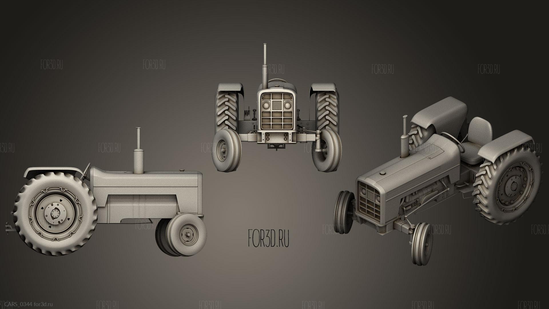 Трактор55 - 3d stl модель для ЧПУ